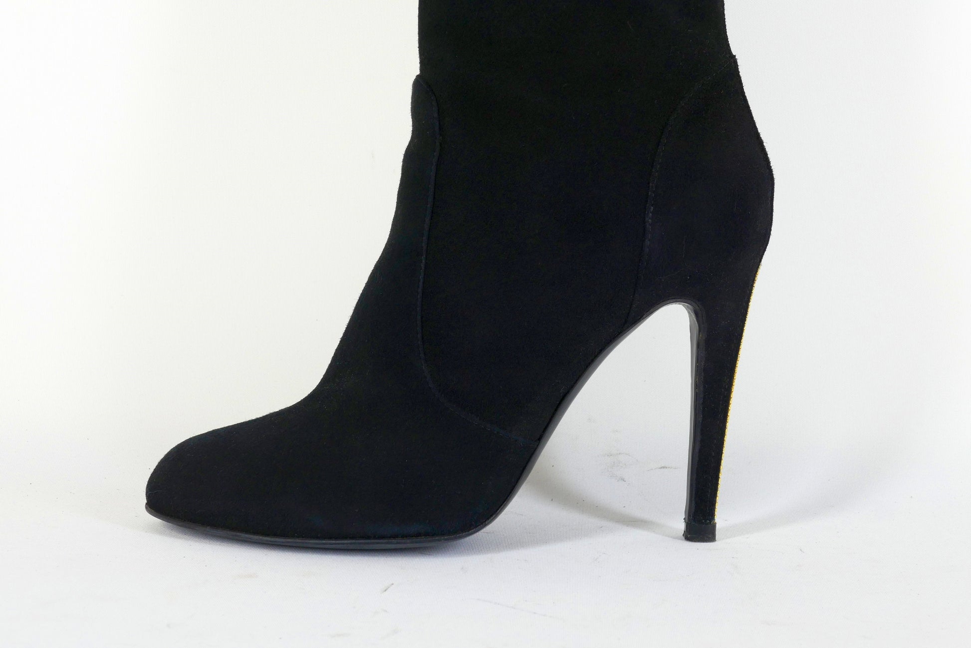 BUUTS Sergio Rossi Overknees Wildleder schwarz 223029-9