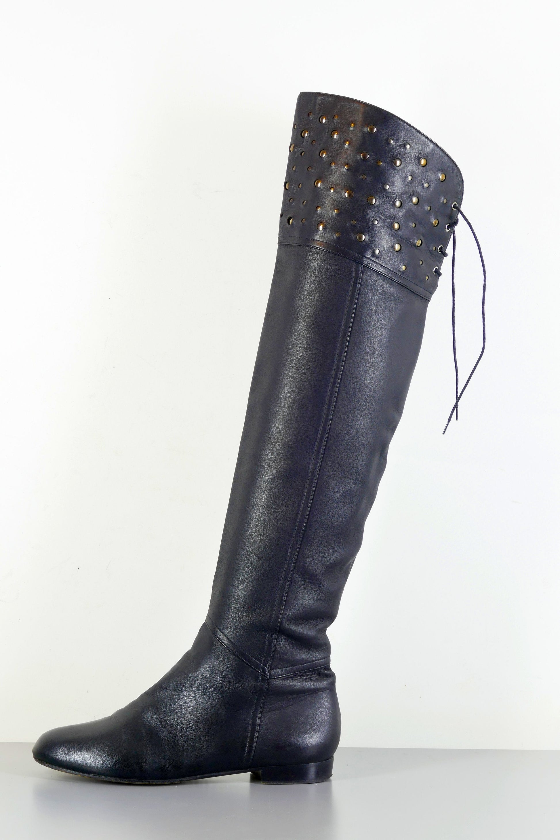 BUUTS Valentino Overknees Leder schwarz 223033-1