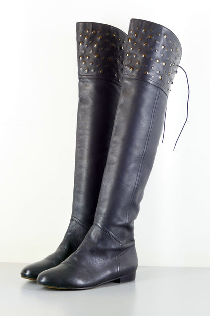 BUUTS Valentino Overknees Leder schwarz 223033-2