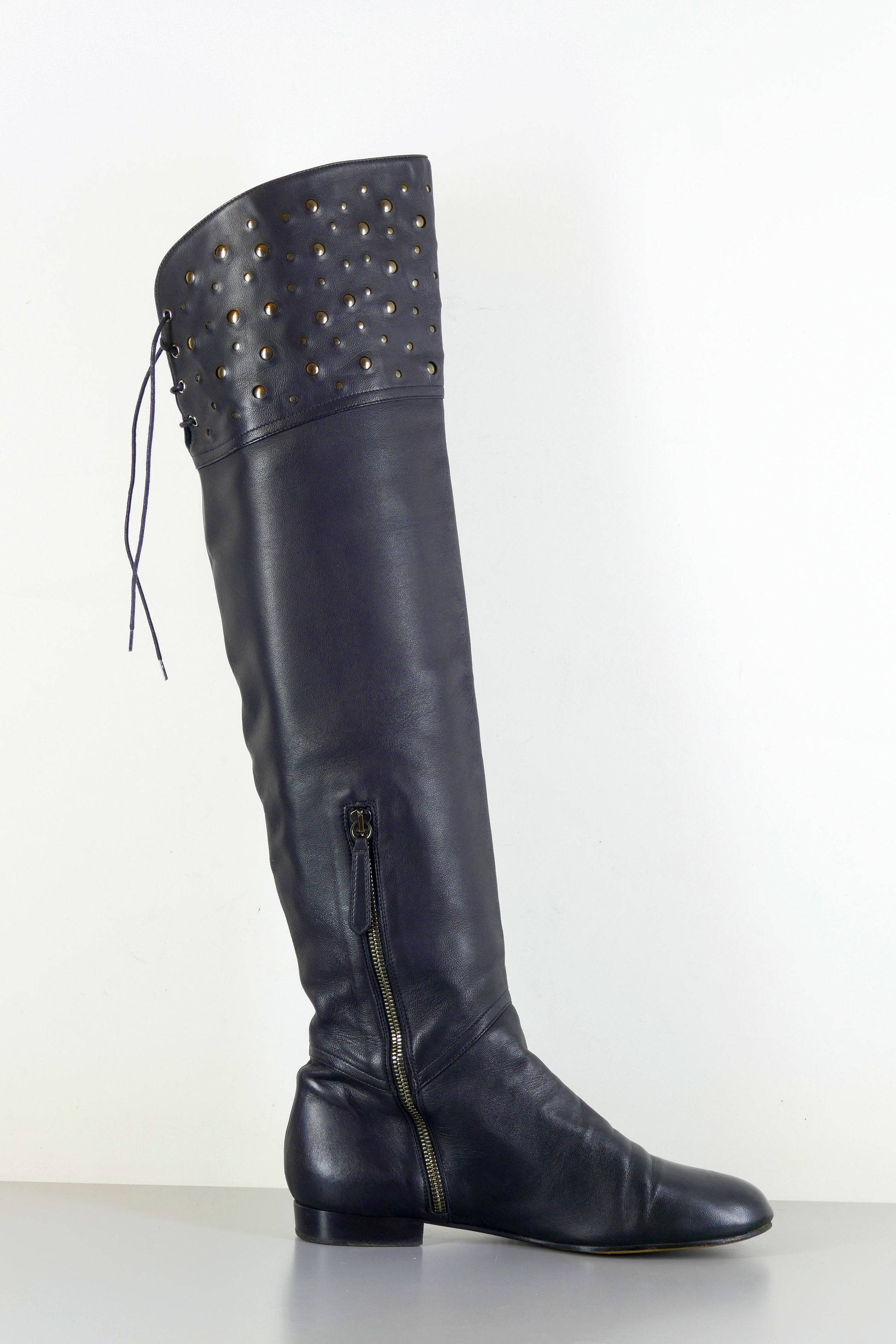 BUUTS Valentino Overknees Leder schwarz 223033-3