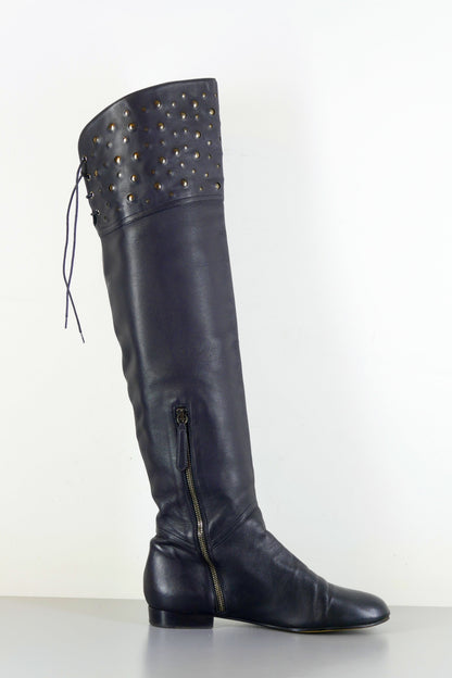 BUUTS Valentino Overknees Leder schwarz 223033-3