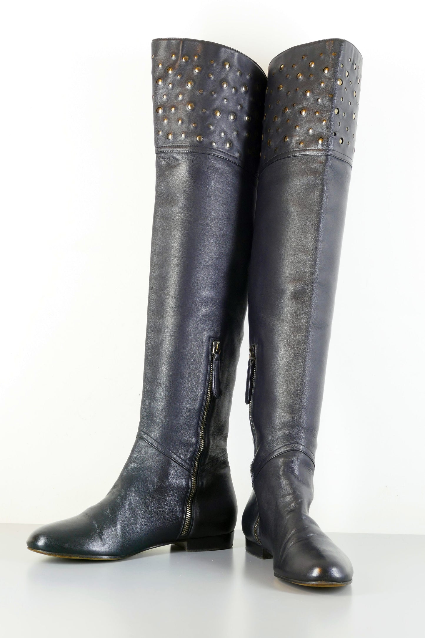 BUUTS Valentino Overknees Leder schwarz 223033-4