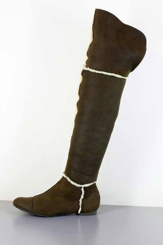 BUUTS AGL Overknees Wildleder dunkelbraun 223034-1