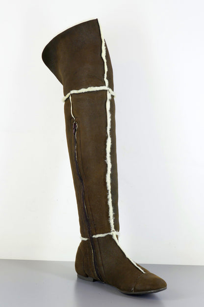 BUUTS AGL Overknees Wildleder dunkelbraun 223034-2