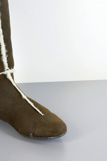 BUUTS AGL Overknees Wildleder dunkelbraun 223034-3