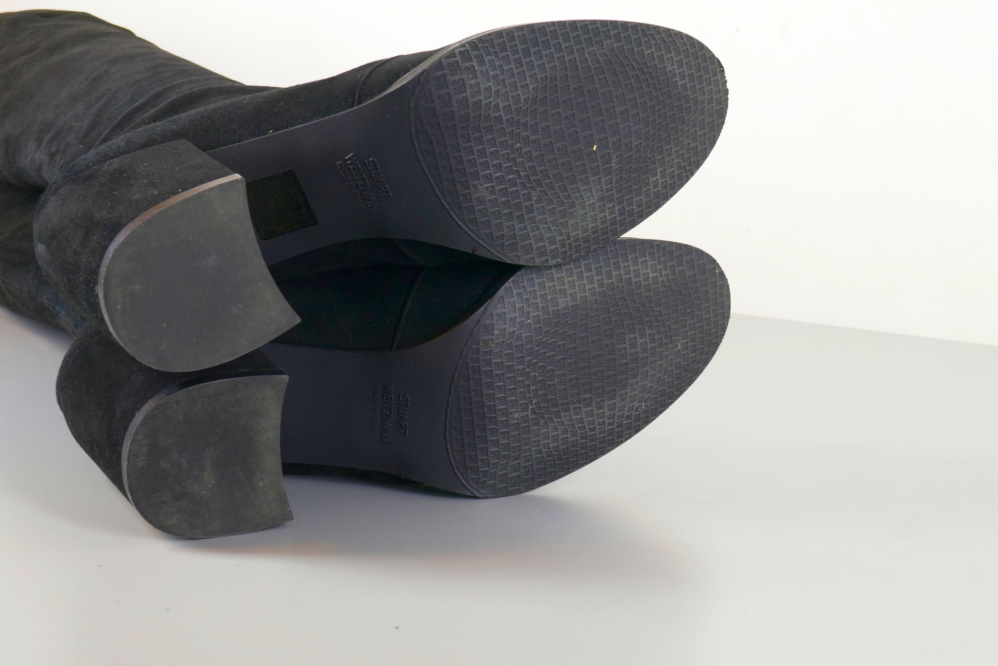 BUUTS Stuart Weitzmann Overknees Wildleder schwarz 223036-10