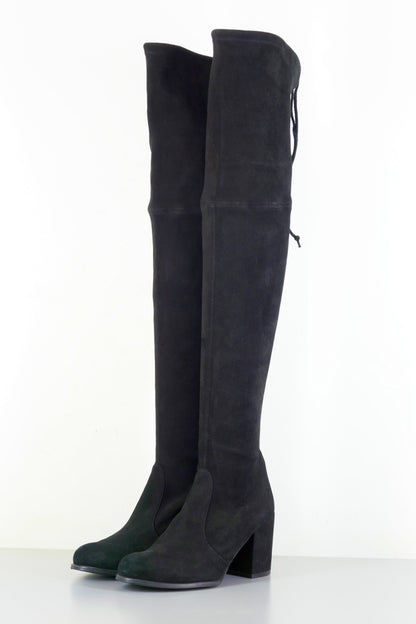 BUUTS Stuart Weitzmann Overknees Wildleder schwarz 223036-2