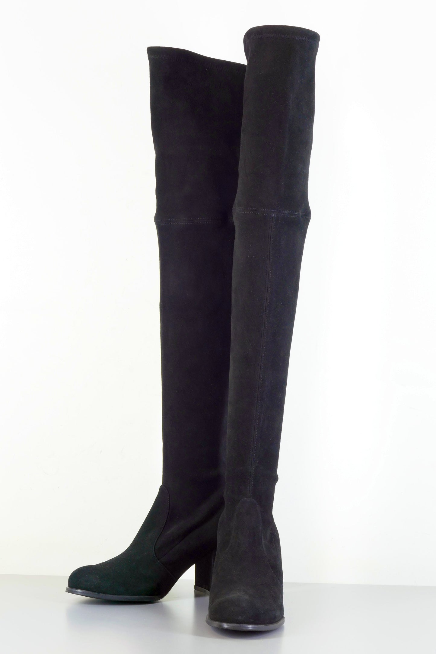 BUUTS Stuart Weitzmann Overknees Wildleder schwarz 223036-4