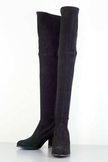 BUUTS Stuart Weitzmann Overknees Wildleder schwarz 223036-4