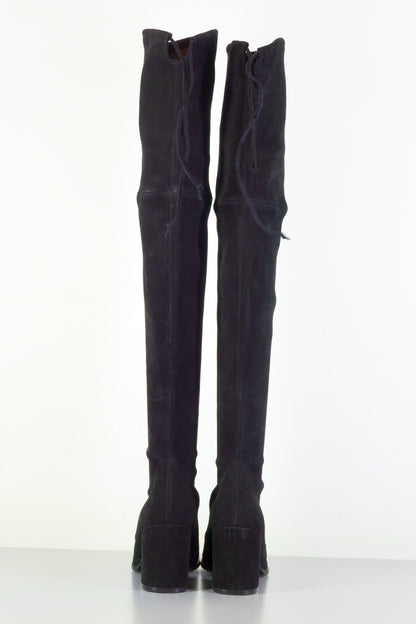 BUUTS Stuart Weitzmann Overknees Wildleder schwarz 223036-5