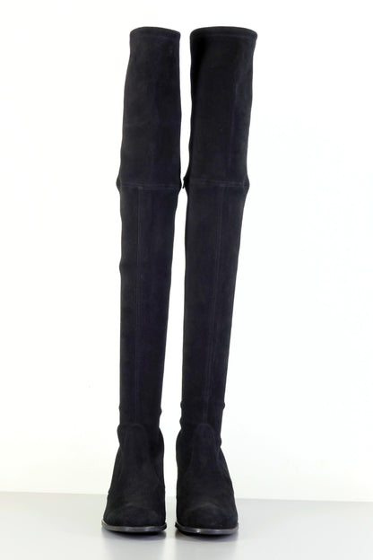 BUUTS Stuart Weitzmann Overknees Wildleder schwarz 223036-6