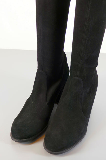 BUUTS Stuart Weitzmann Overknees Wildleder schwarz 223036-7