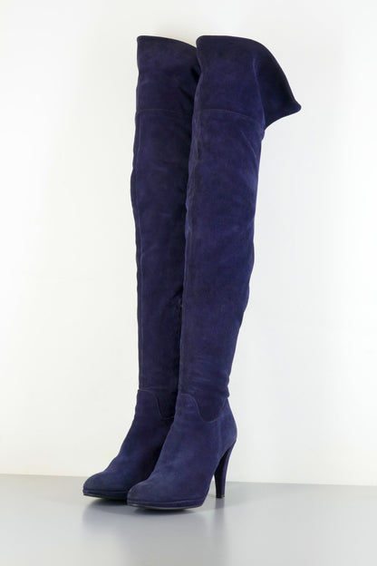 BUUTS GEOX Overknees Wildleder dunkelblau 223038-2