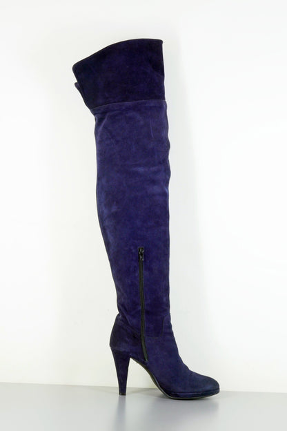 BUUTS GEOX Overknees Wildleder dunkelblau 223038-3