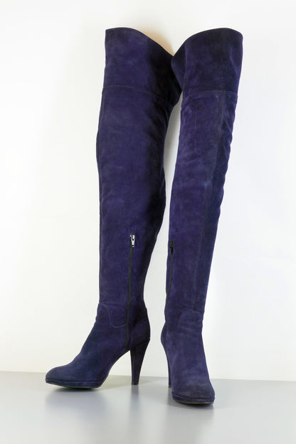 BUUTS GEOX Overknees Wildleder dunkelblau 223038-4