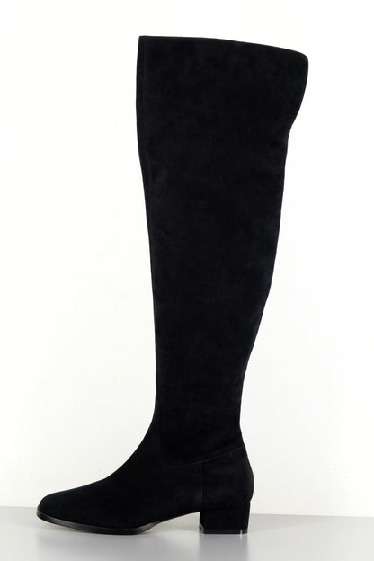 BUUTS Trussardi Overknees Wildleder schwarz 223040-1