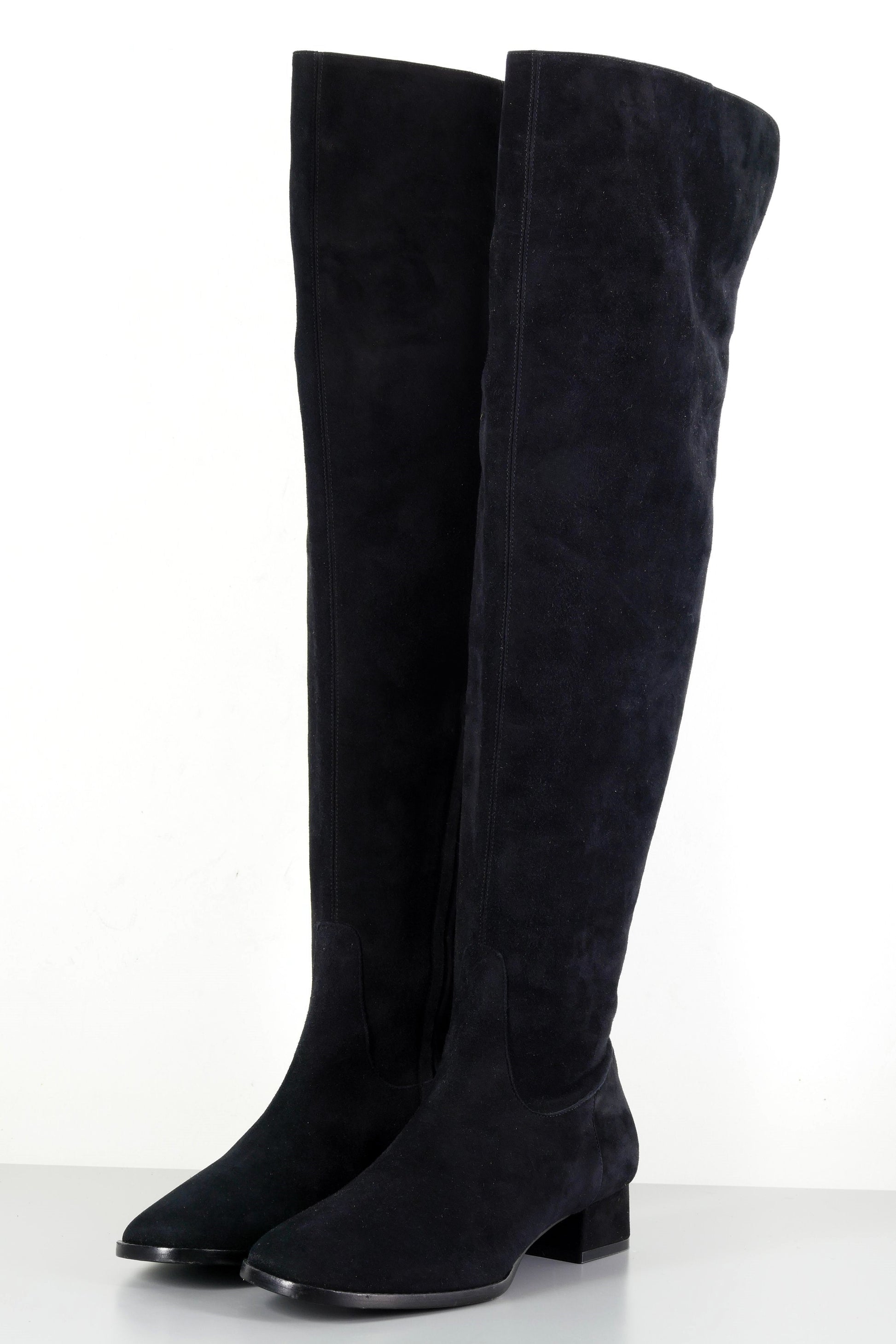 BUUTS Trussardi Overknees Wildleder schwarz 223040-2