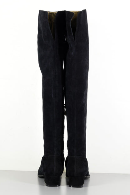 BUUTS Trussardi Overknees Wildleder schwarz 223040-5