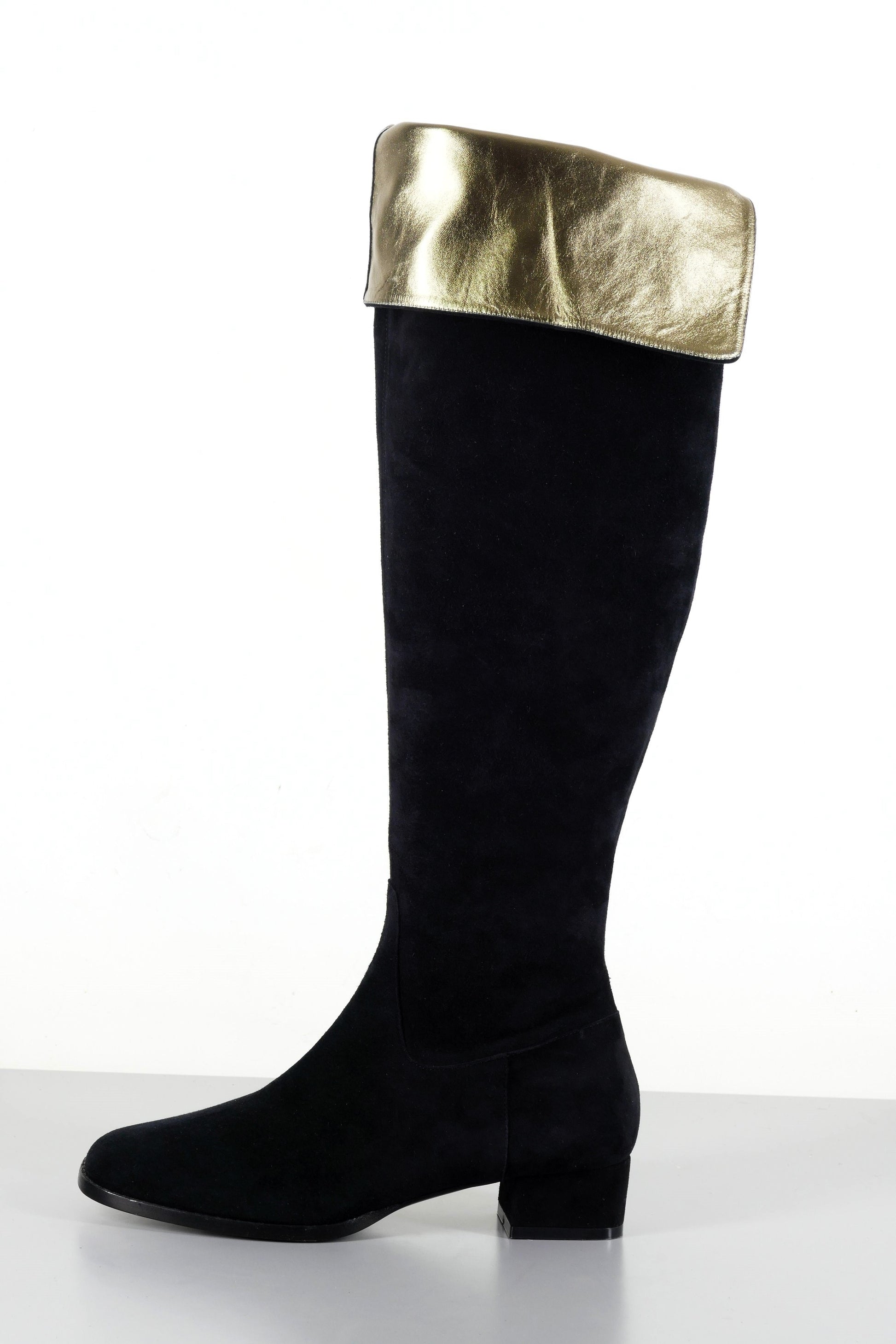 BUUTS Trussardi Overknees Wildleder schwarz 223040-6