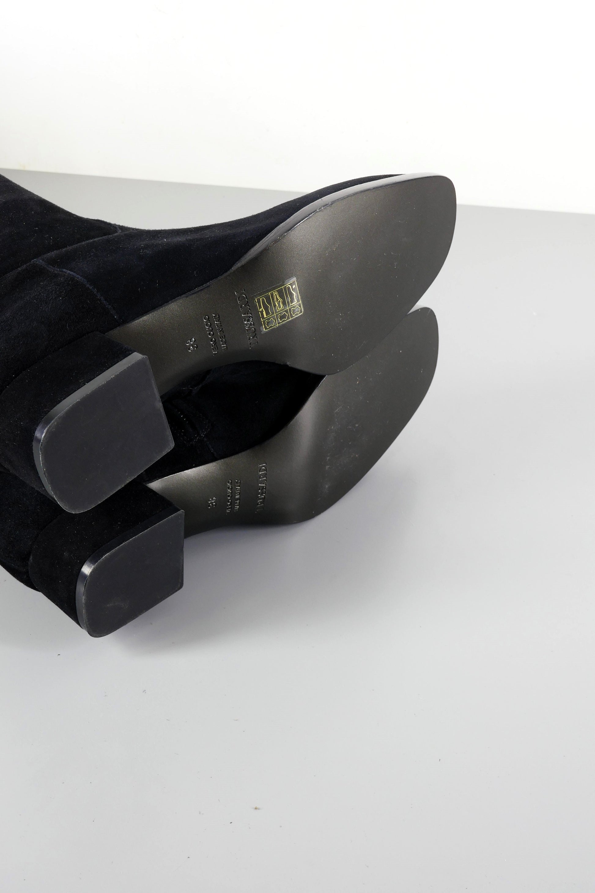 BUUTS Trussardi Overknees Wildleder schwarz 223040-9