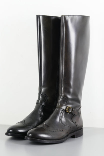 BUUTS Lotusse Stiefel Leder dunkelgrün 223042-2