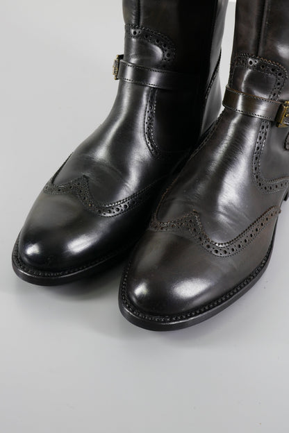 BUUTS Lotusse Stiefel Leder dunkelgrün 223042-5