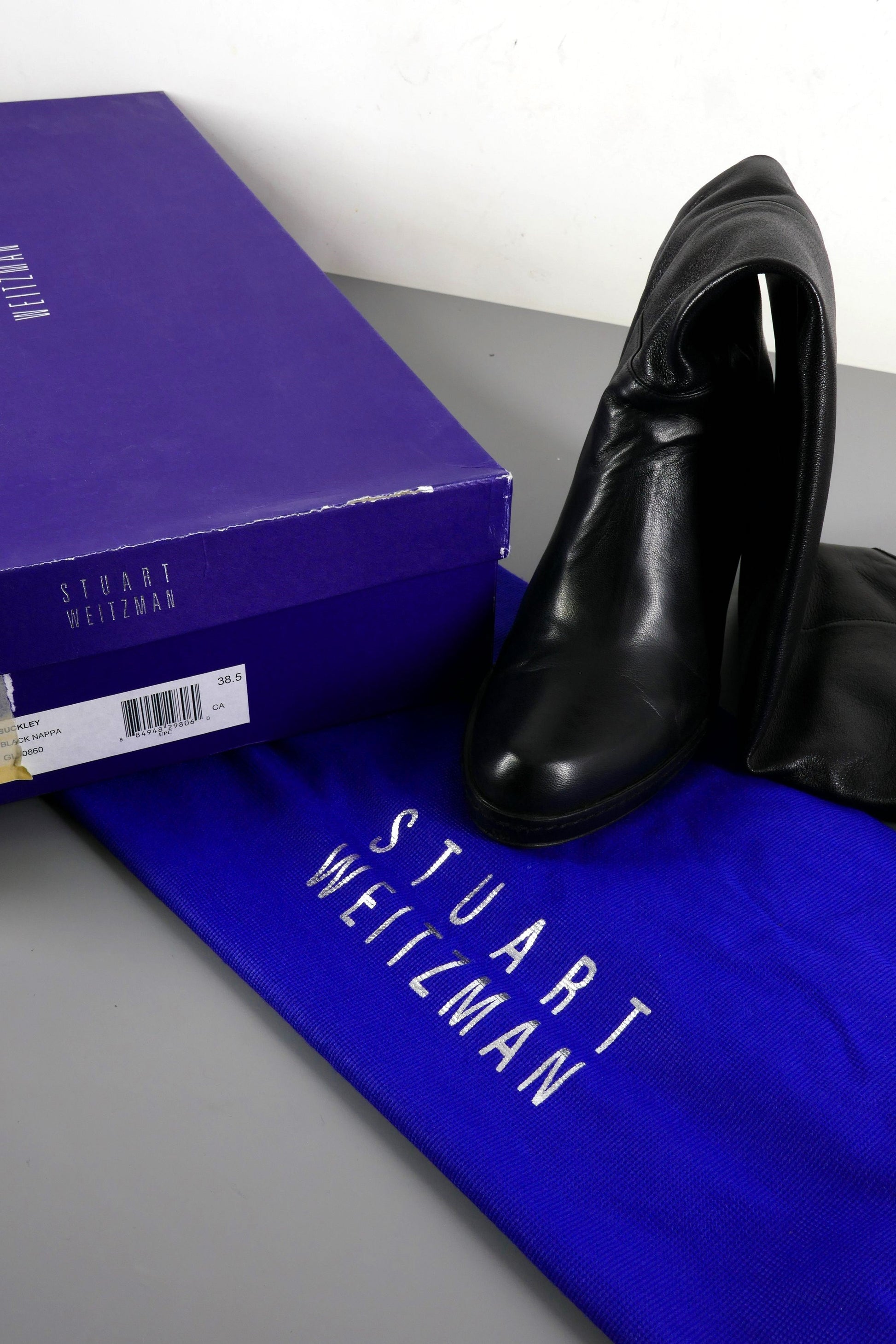 BUUTS Stuart Weitzmann Hohe Stiefel Leder schwarz 223043-10