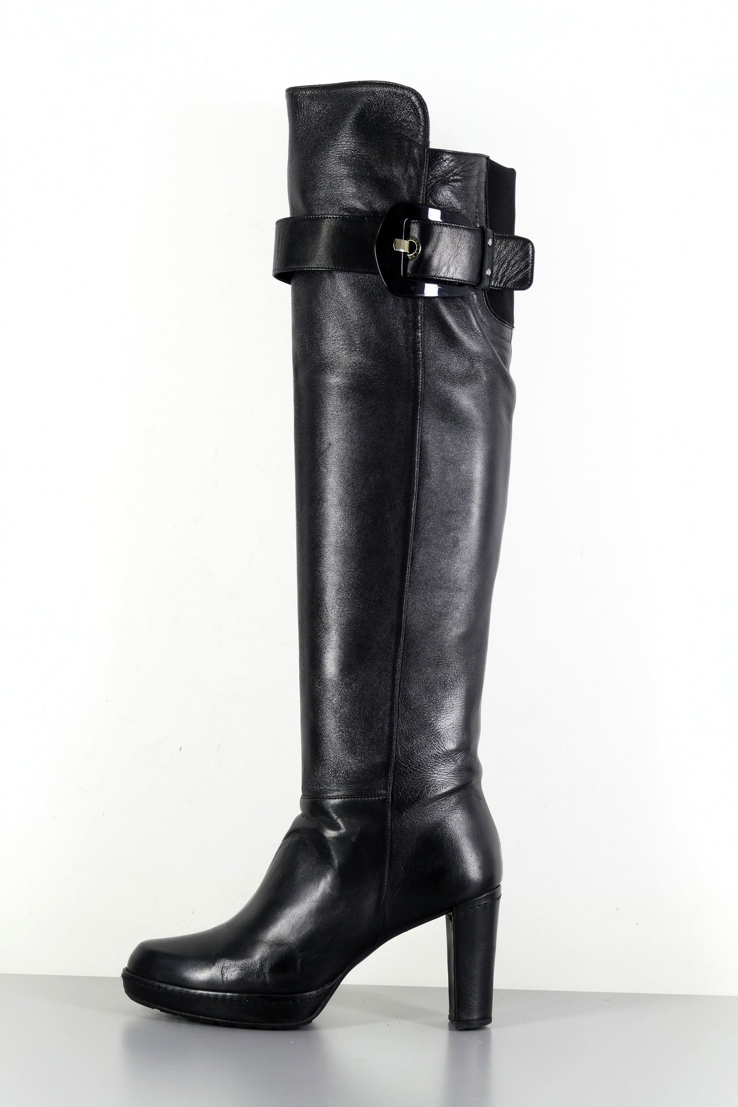 BUUTS Stuart Weitzmann Hohe Stiefel Leder schwarz 223043-1