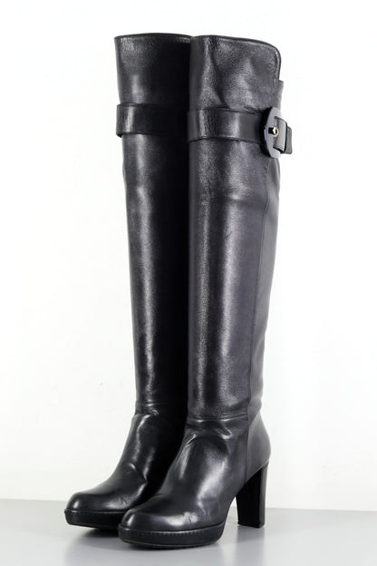 BUUTS Stuart Weitzmann Hohe Stiefel Leder schwarz 223043-2