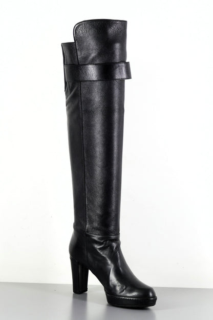 BUUTS Stuart Weitzmann Hohe Stiefel Leder schwarz 223043-3