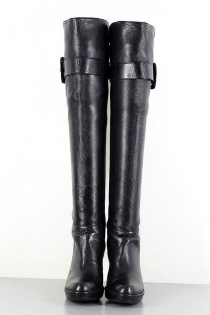 BUUTS Stuart Weitzmann Hohe Stiefel Leder schwarz 223043-4