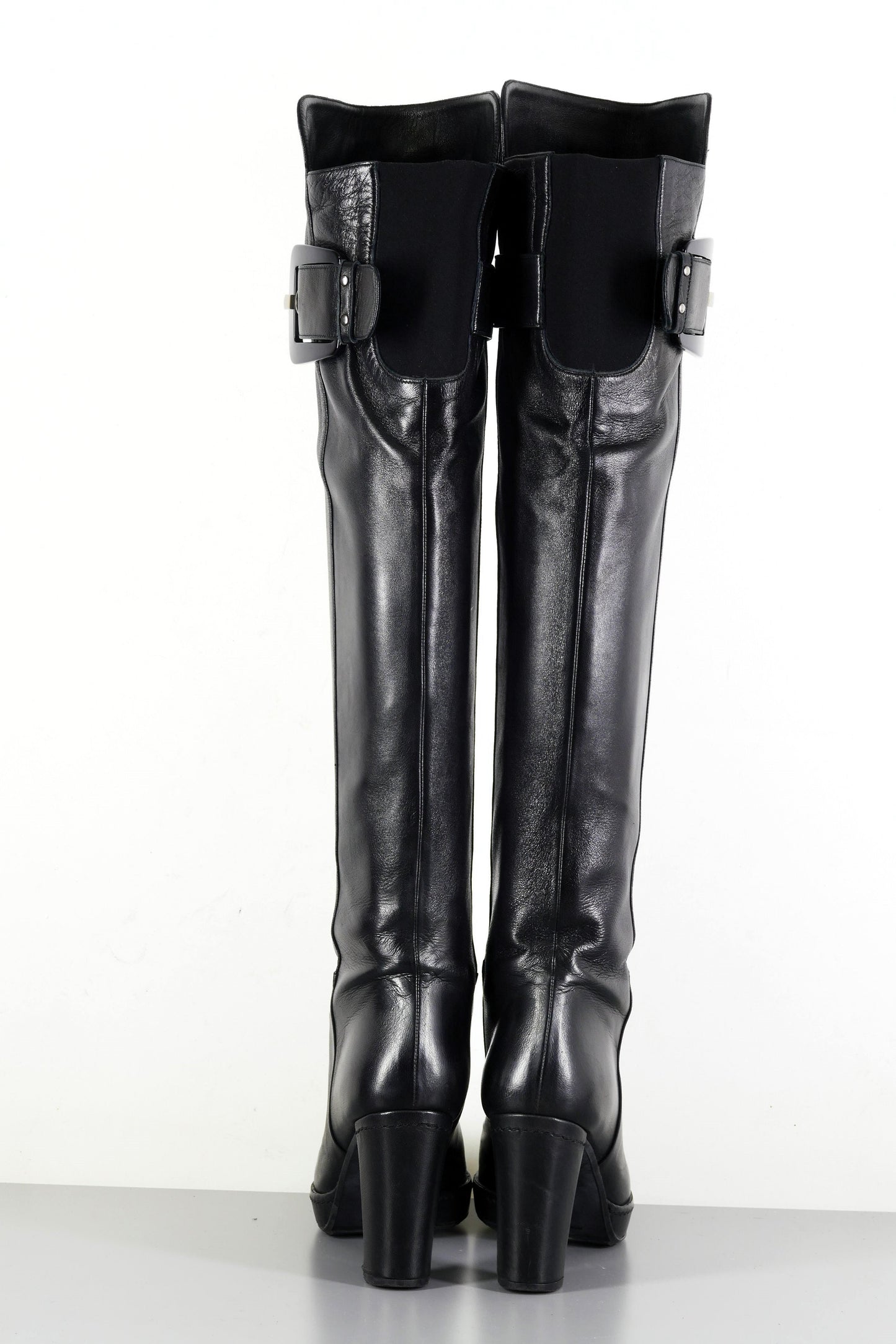 BUUTS Stuart Weitzmann Hohe Stiefel Leder schwarz 223043-5