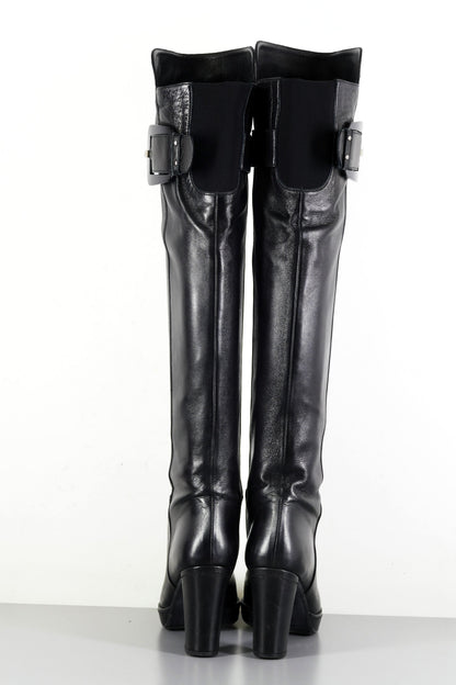 BUUTS Stuart Weitzmann Hohe Stiefel Leder schwarz 223043-5