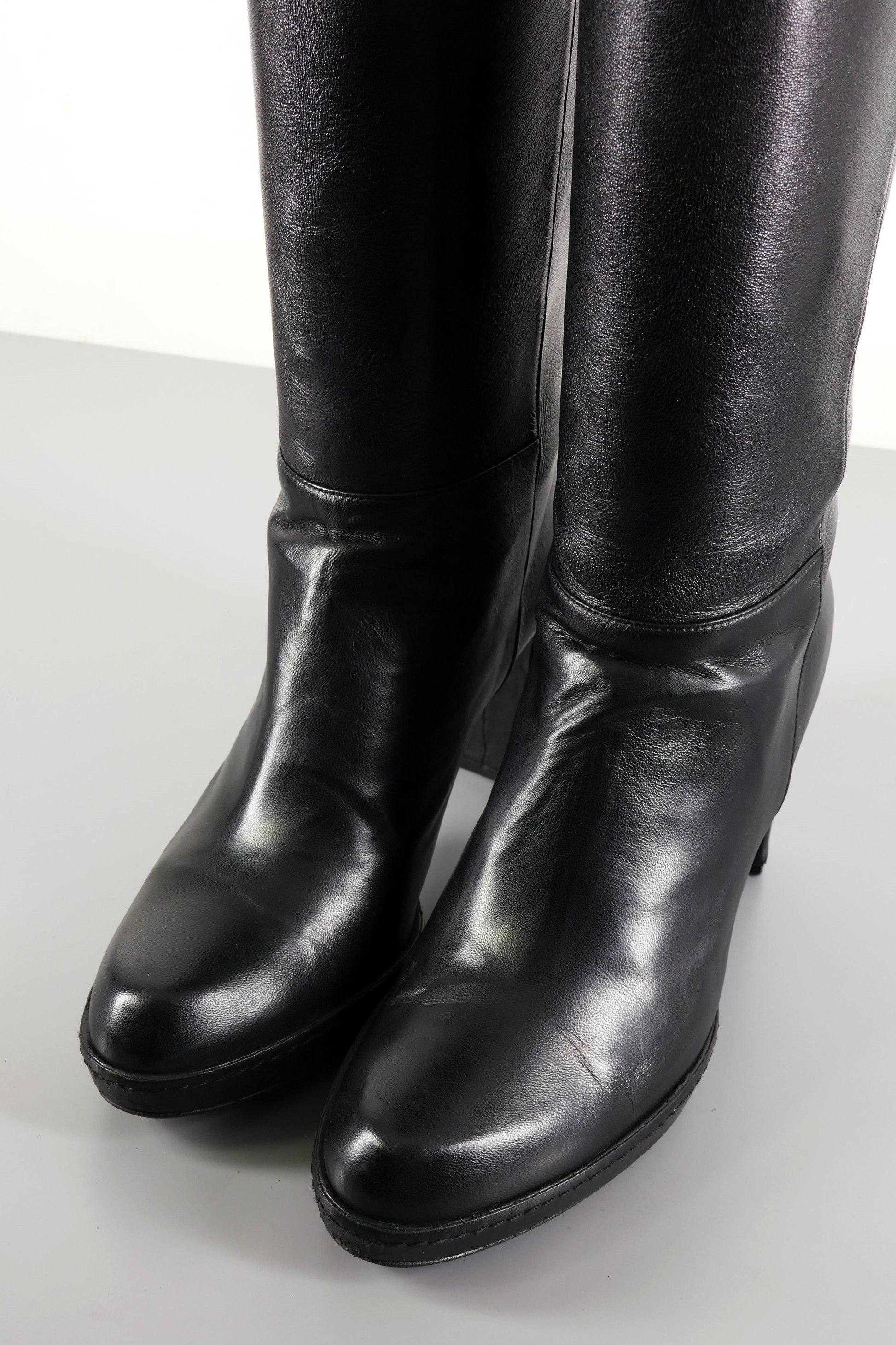 BUUTS Stuart Weitzmann Hohe Stiefel Leder schwarz 223043-6