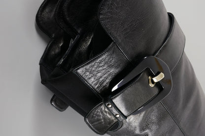 BUUTS Stuart Weitzmann Hohe Stiefel Leder schwarz 223043-7