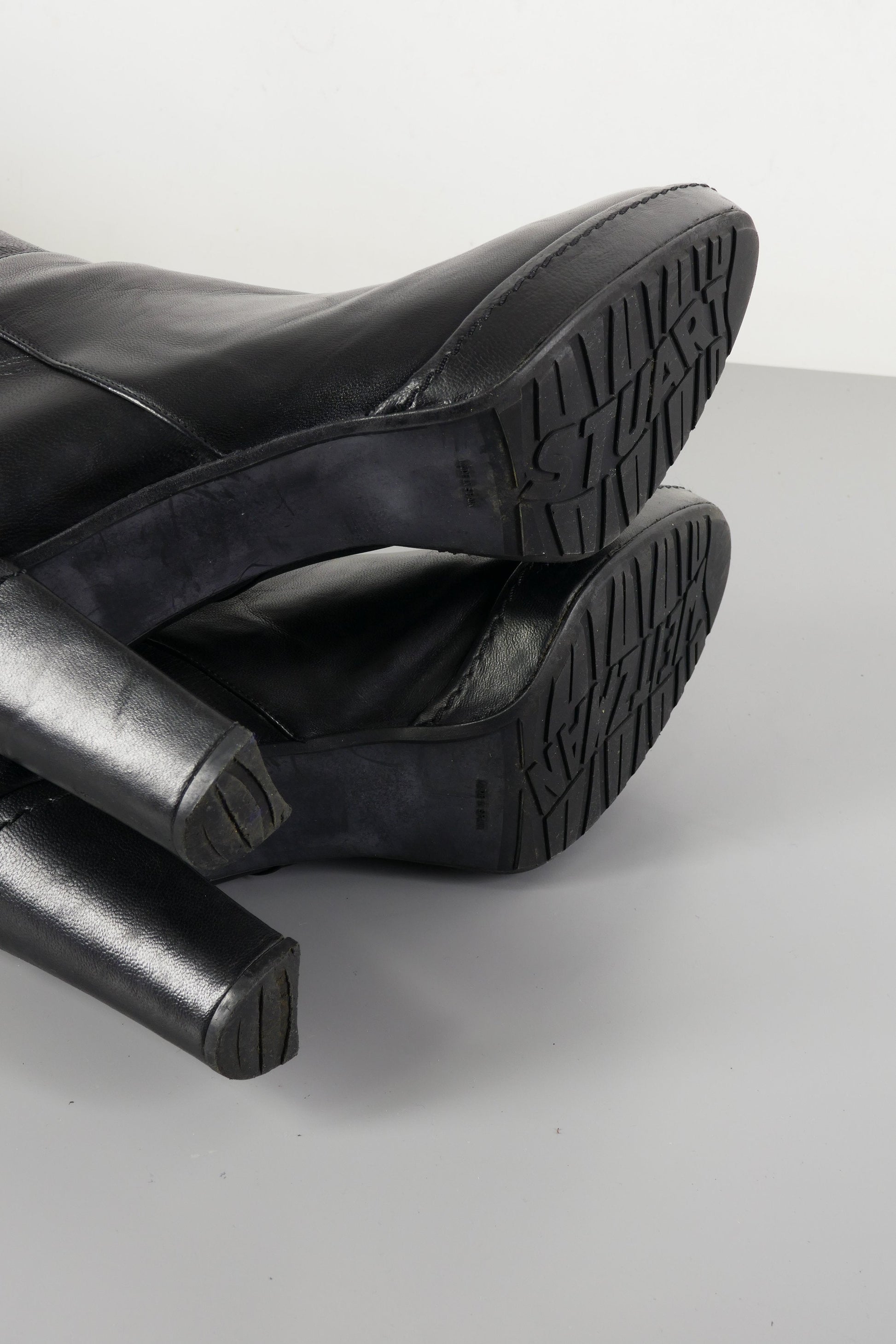 BUUTS Stuart Weitzmann Hohe Stiefel Leder schwarz 223043-9