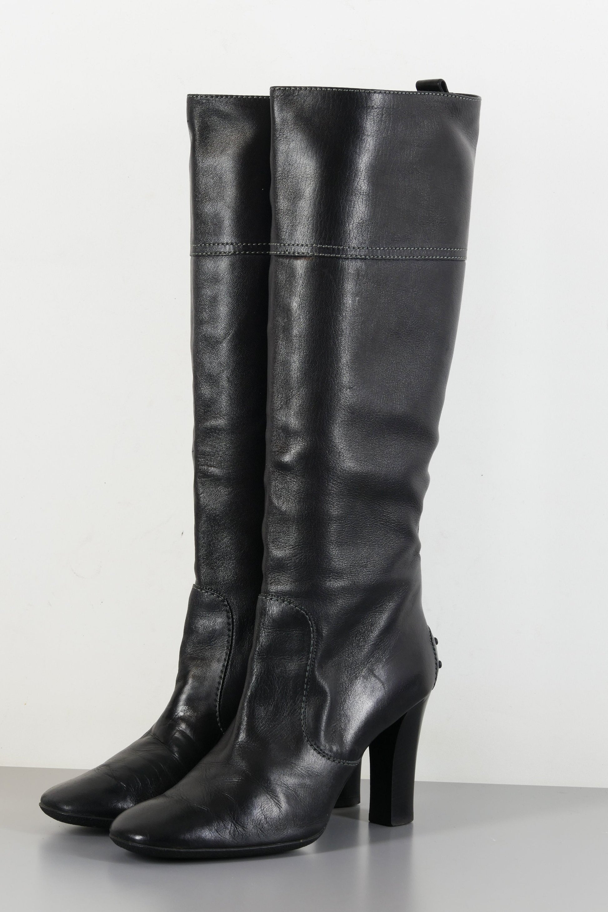 BUUTS Tods Stiefel Leder schwarz 223045-2