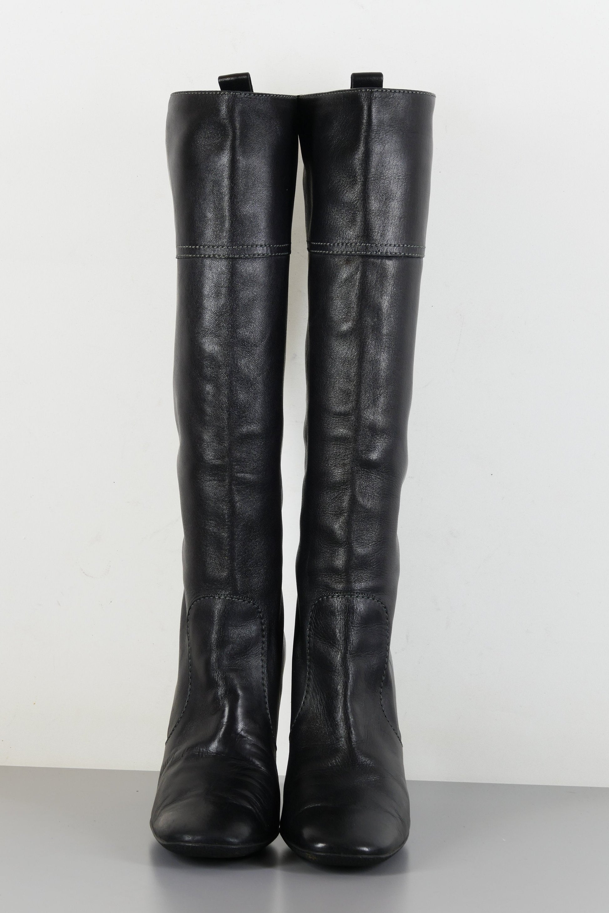 BUUTS Tods Stiefel Leder schwarz 223045-4