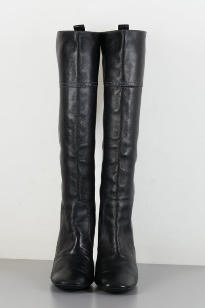 BUUTS Tods Stiefel Leder schwarz 223045-4