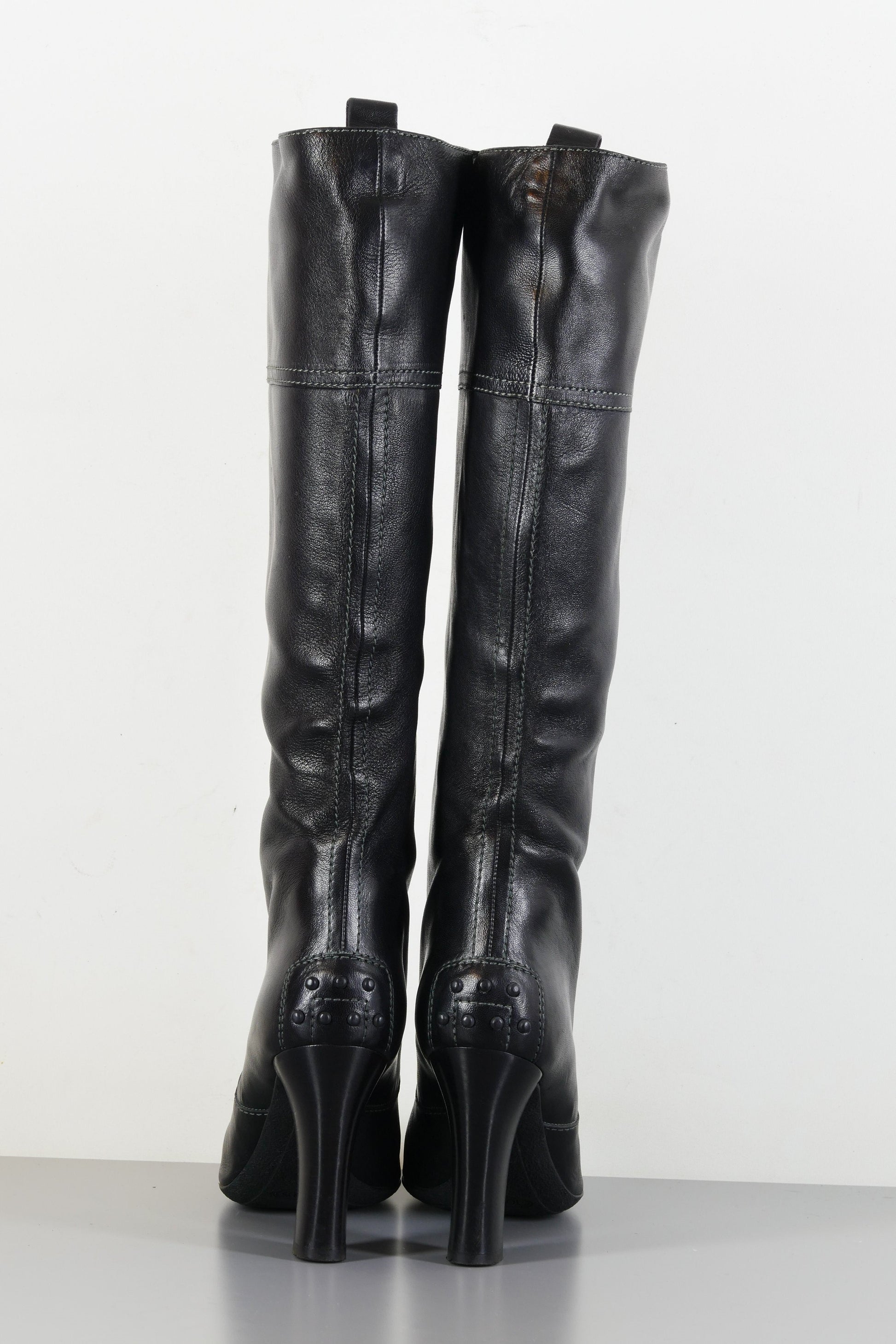 BUUTS Tods Stiefel Leder schwarz 223045-5