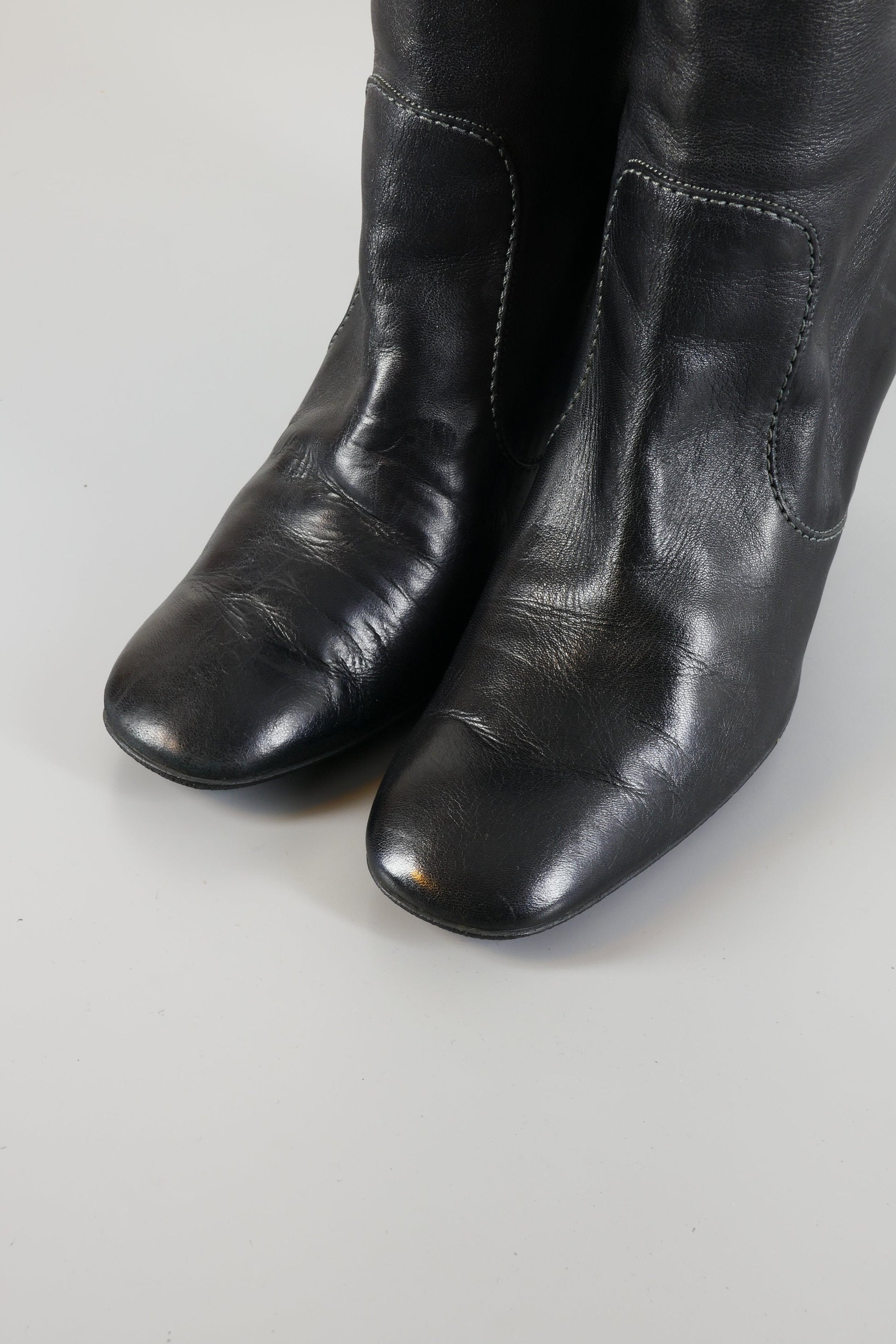 BUUTS Tods Stiefel Leder schwarz 223045-7