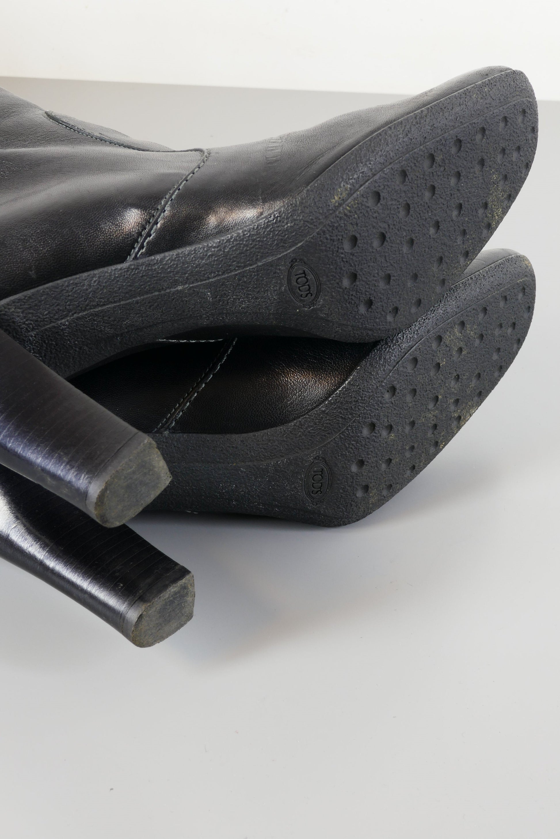 BUUTS Tods Stiefel Leder schwarz 223045-8