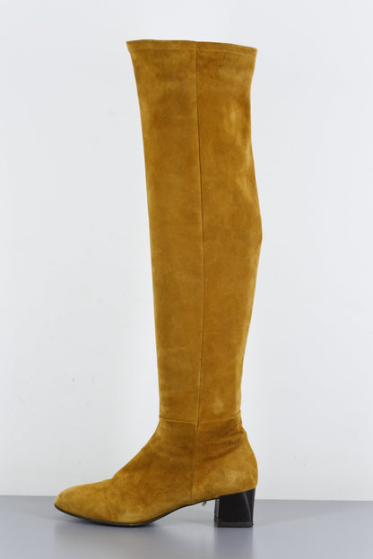 BUUTS Marc Cain Overknees Wildleder cognac 223047-1