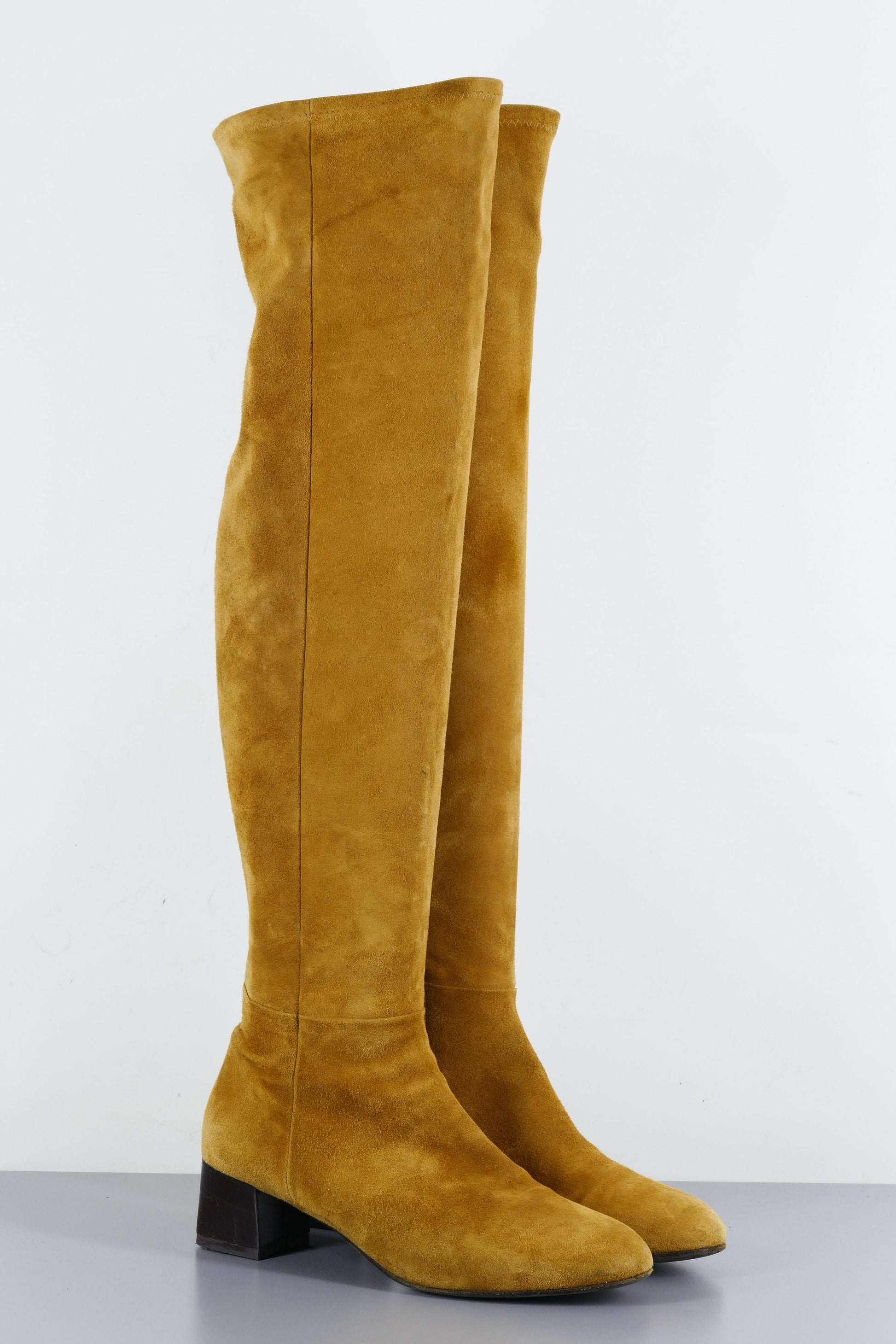 BUUTS Marc Cain Overknees Wildleder cognac 223047-2