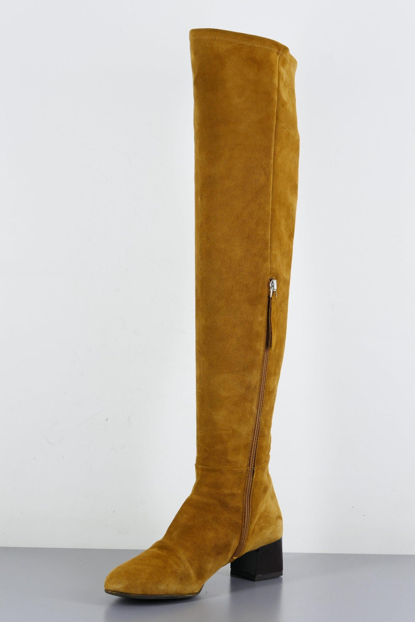 BUUTS Marc Cain Overknees Wildleder cognac 223047-3