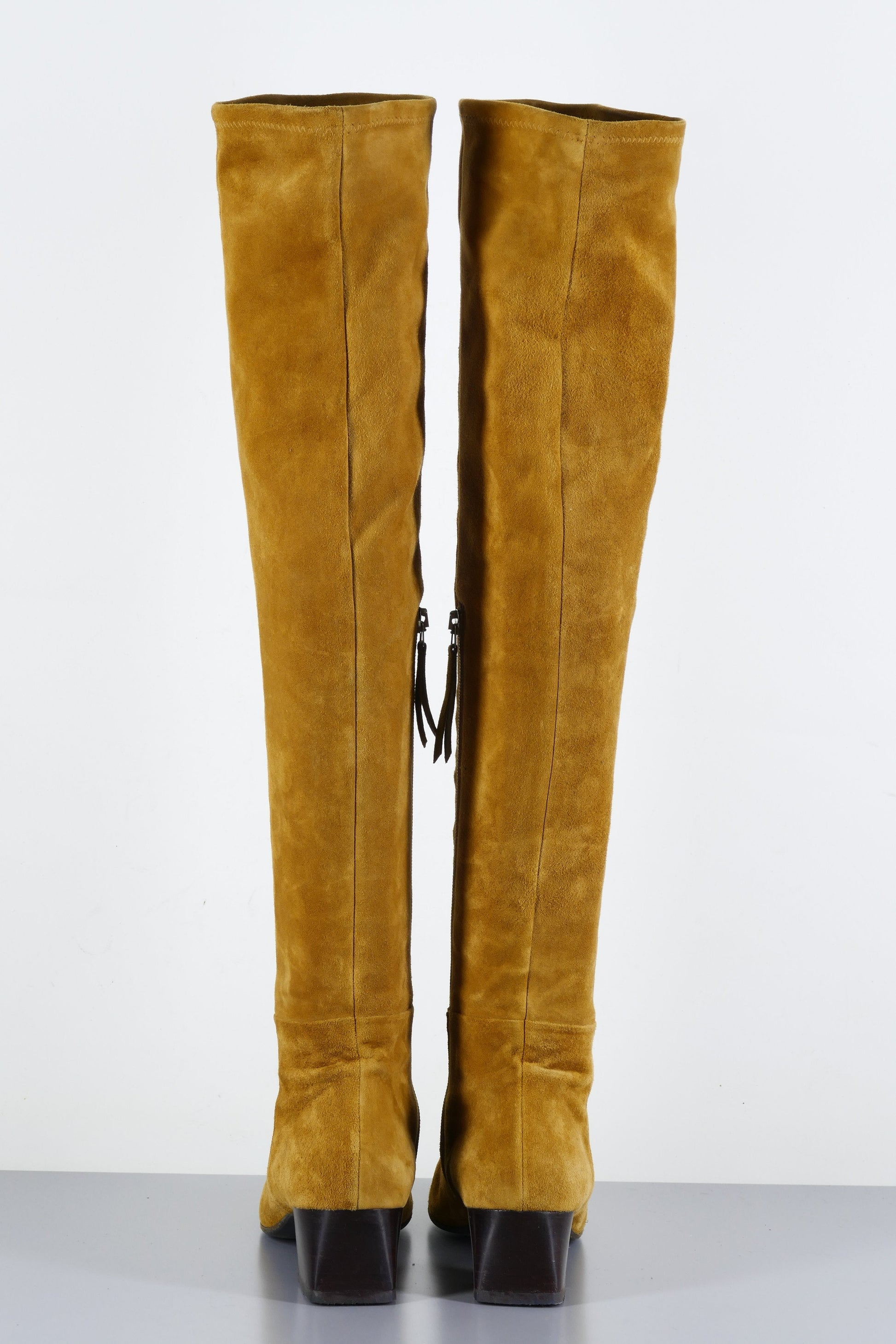 BUUTS Marc Cain Overknees Wildleder cognac 223047-4