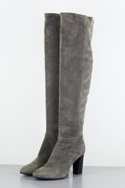 BUUTS Marc Cain Hohe Stiefel Wildleder grau 223048-2