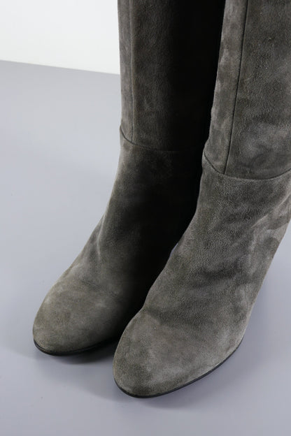 BUUTS Marc Cain Hohe Stiefel Wildleder grau 223048-6