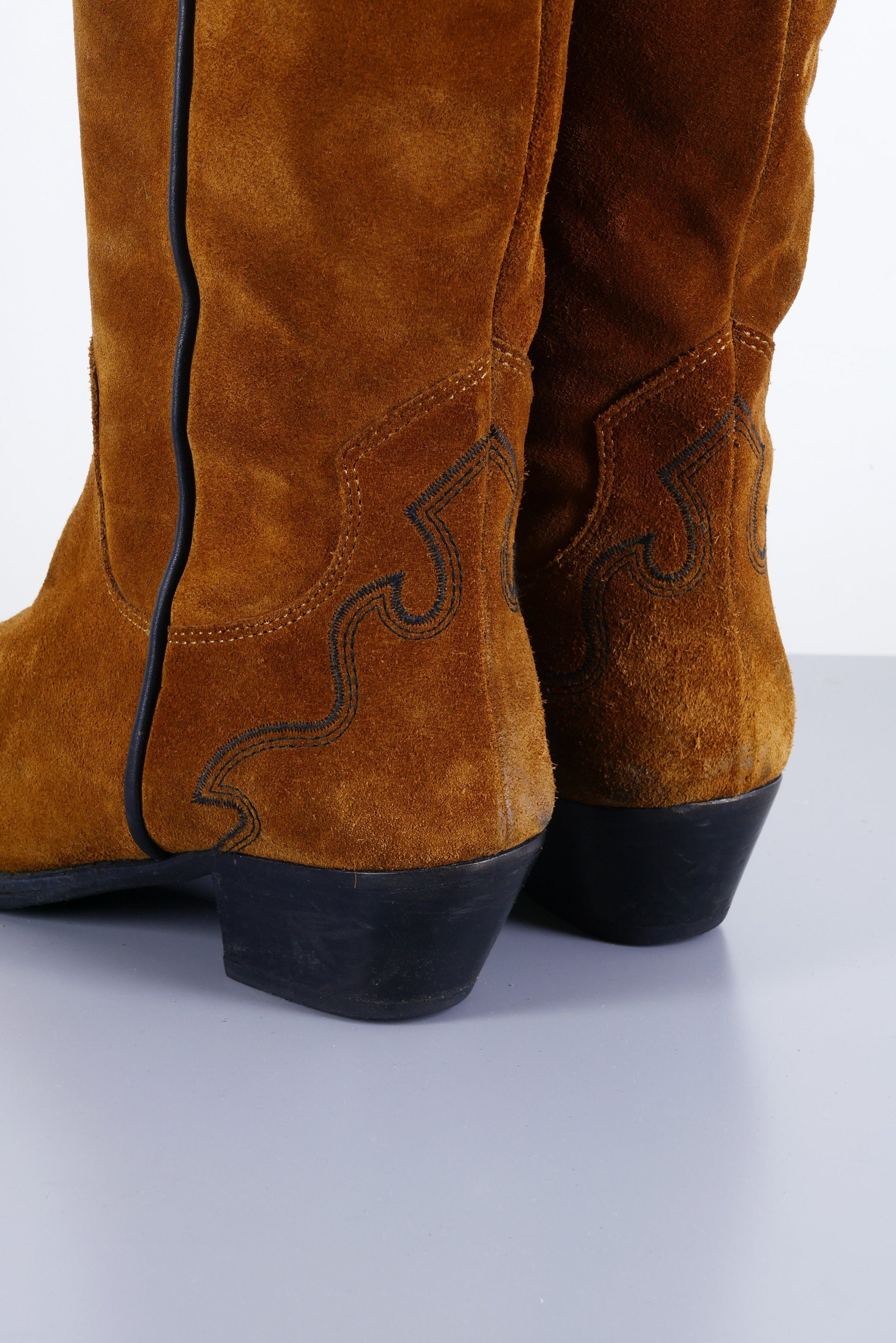 BUUTS Fred de la Bretoniere Hohe Stiefel Wildleder cognac 223049-5