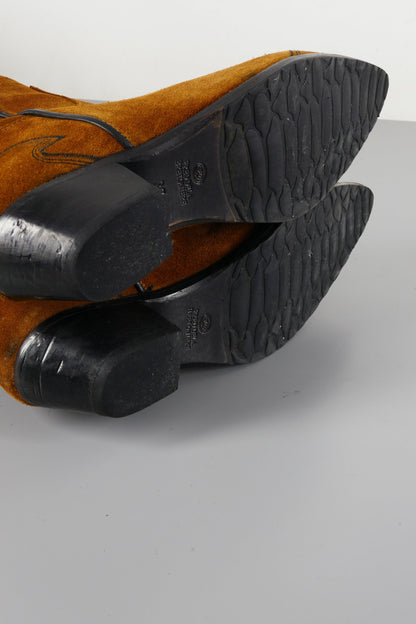 BUUTS Fred de la Bretoniere Hohe Stiefel Wildleder cognac 223049-7